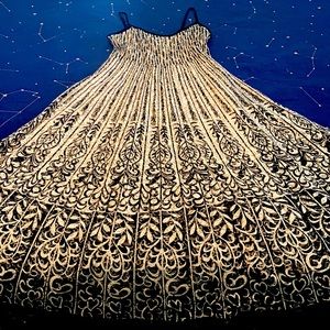 Anthropologie Size 10 Full Length Lace Gown